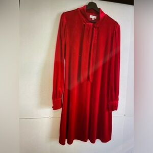 Calvin calin velvet red top